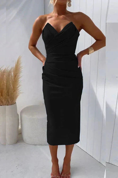 Florinda™ | Vestido Midi de Espalda Descubierta
