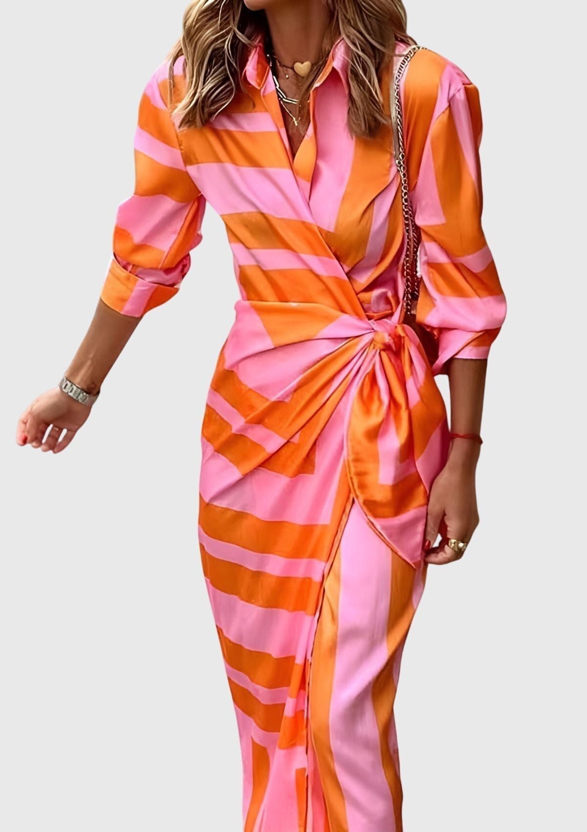 Betania™ | Vestido Elegante con Diseño Envolvente y Estampado