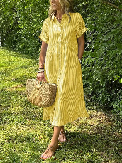 Griselda™ | Camisa Vestido Rayada