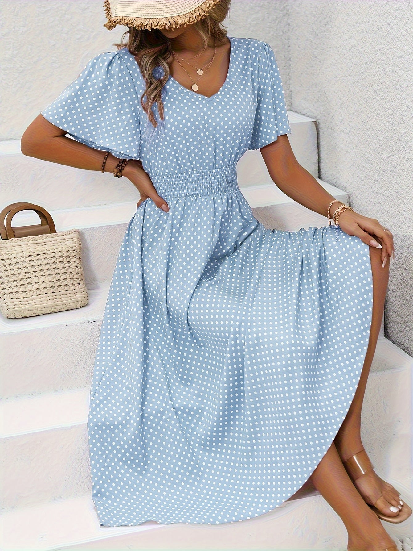 Pureza™ | Vestido Chic de Lunares