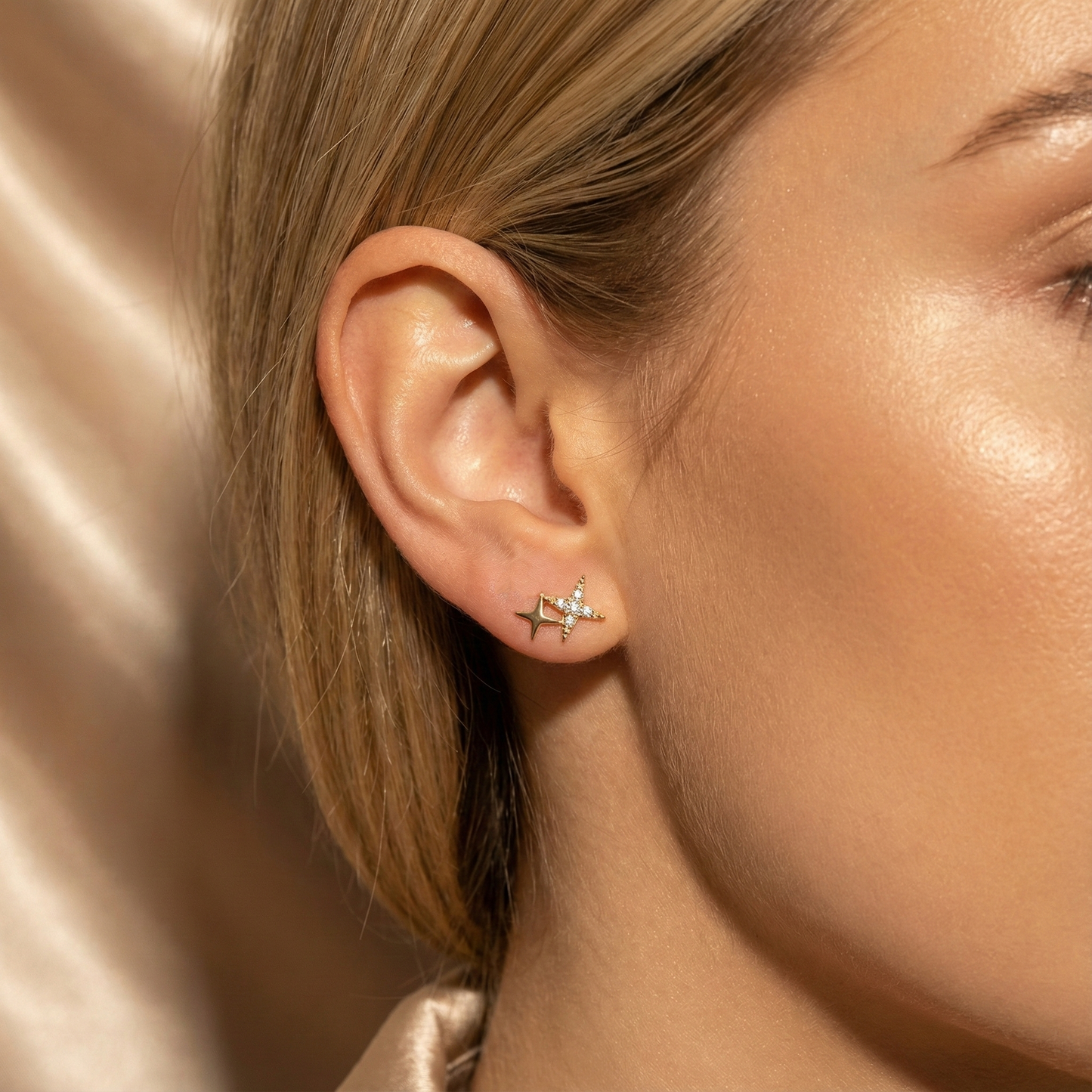 Kathrin – Pendientes estrellas brillantes