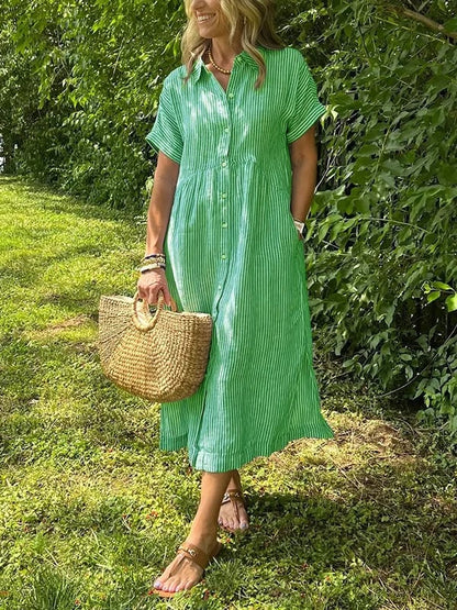Griselda™ | Camisa Vestido Rayada