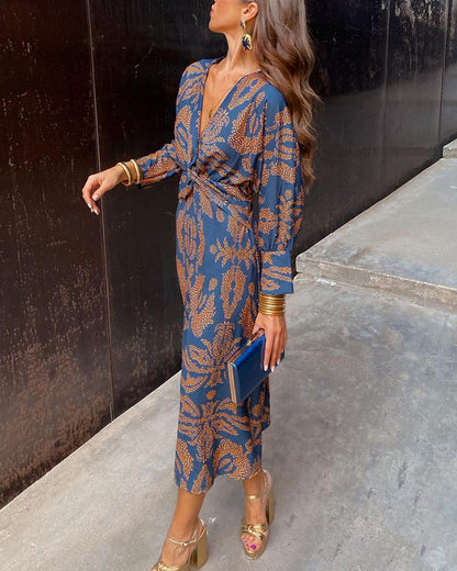 Gracia™ | Vestido Midi Floral con Elegancia