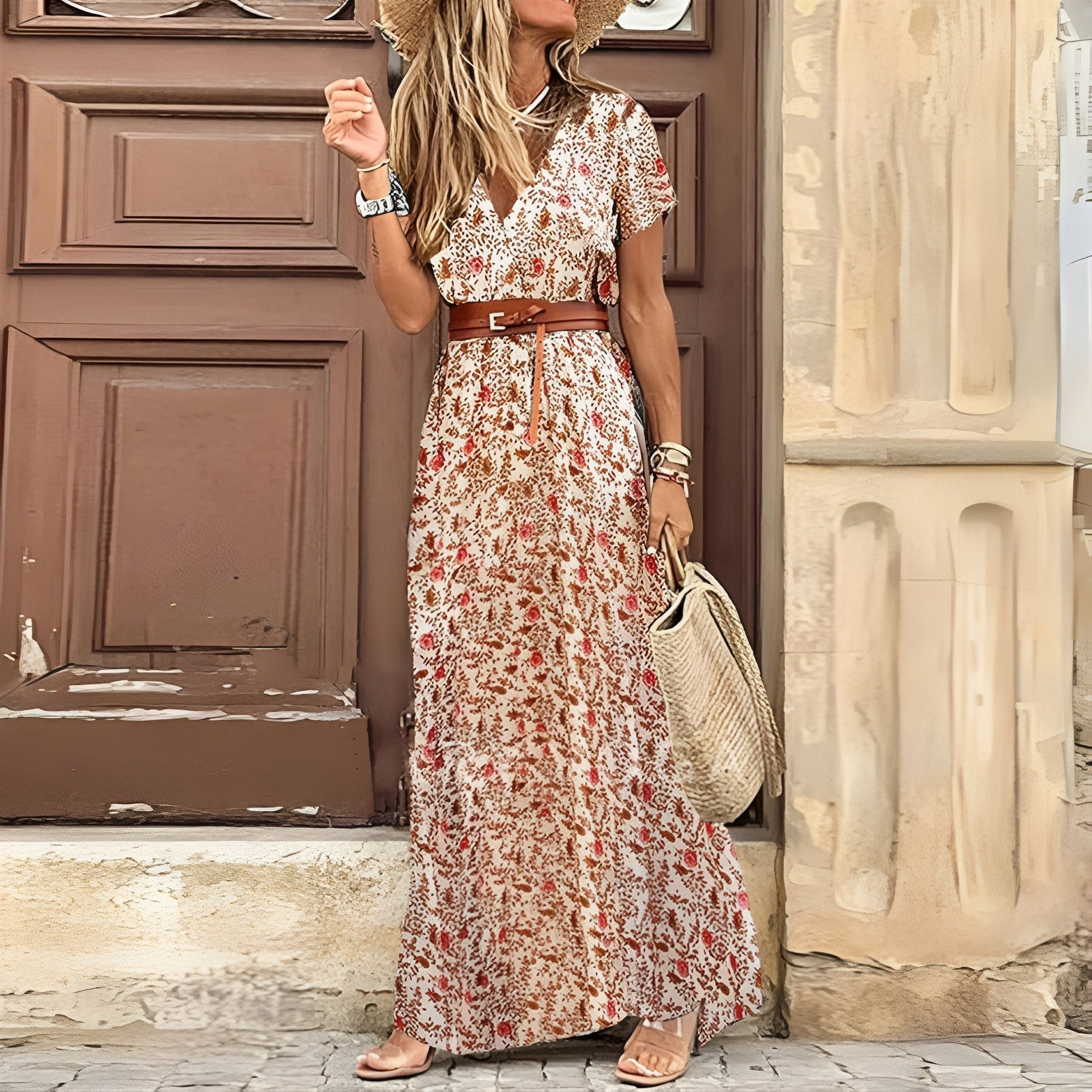 Cléophée™ | Vestido maxi bohemio elegante