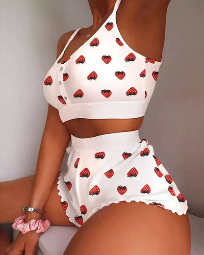Romy™ | Conjunto pijama corto top y shorts