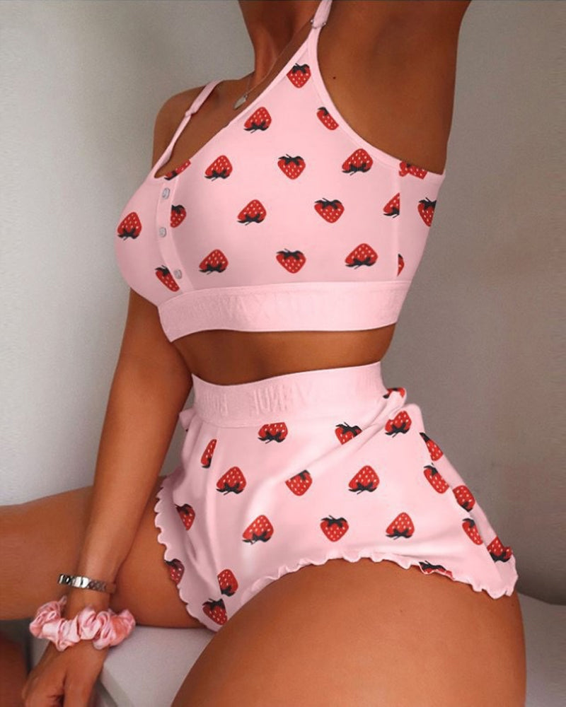 Romy™ | Conjunto pijama corto top y shorts