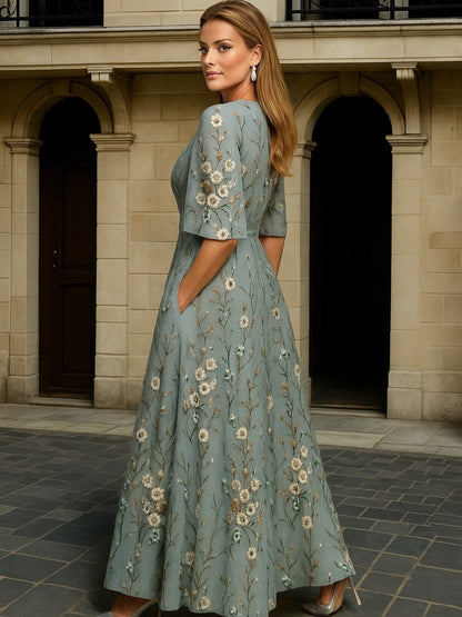 Lealtad™ | Vestido Largo con Elegancia Botánica