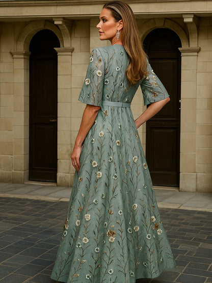 Lealtad™ | Vestido Largo con Elegancia Botánica
