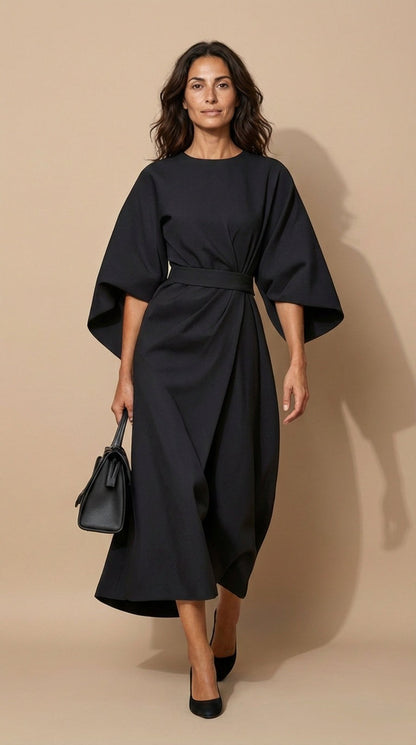 Cindy™ | Vestido Chic con Mangas Abullonadas