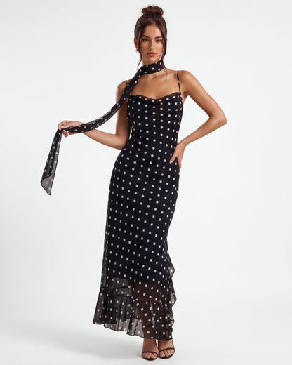 AMÉLIE | Maxi Negro de Topos