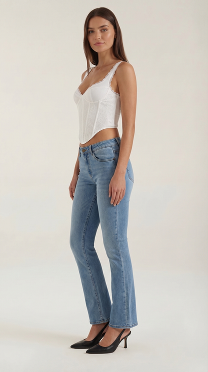 Kinga Mafalda™ | Lujoso Top con Detalles de Encaje