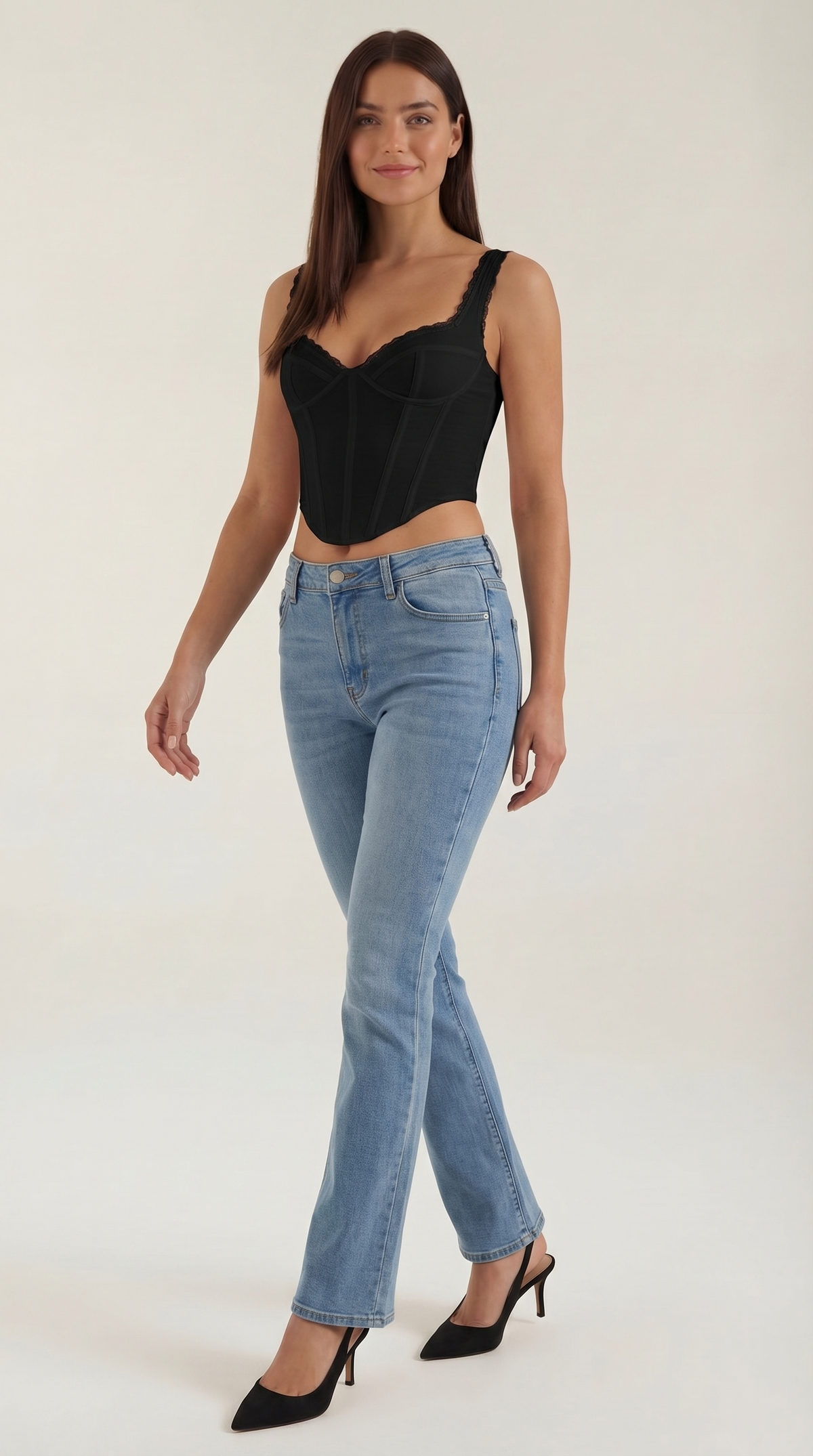 Kinga Mafalda™ | Lujoso Top con Detalles de Encaje