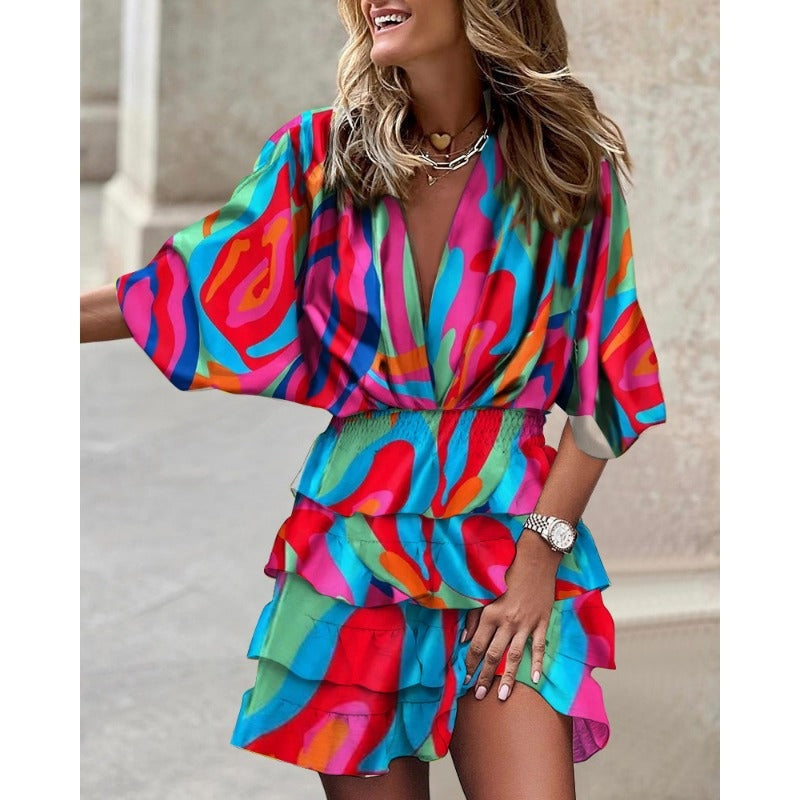 Indira™ | Floral Midi Dress