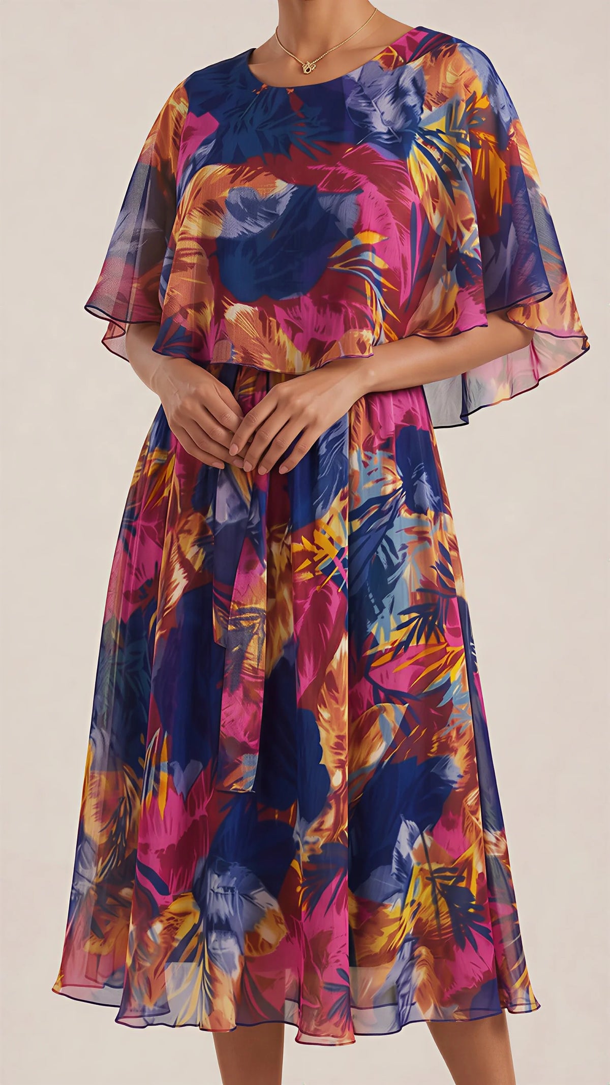 María Olivia™ | Precioso Vestido con Estampado Trópical
