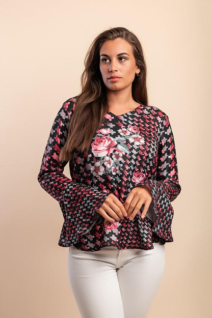 Monserrat™ | Blouse imprimée · Grandes tailles