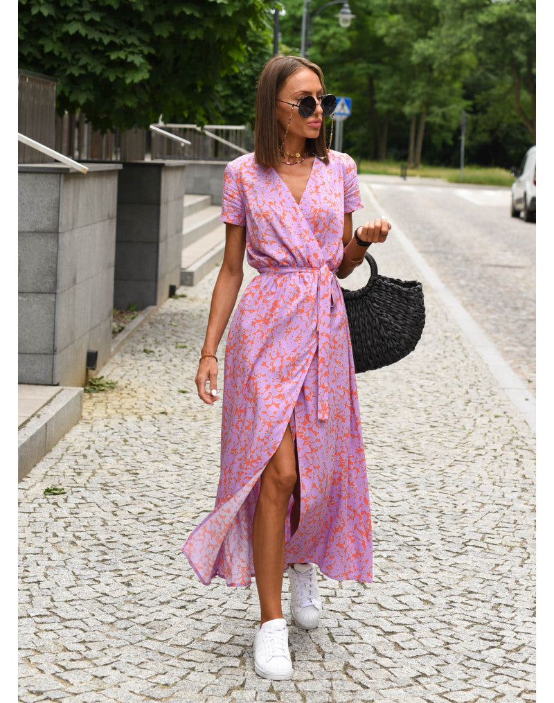 Casandra™ | Elegante vestido floral con escote en V