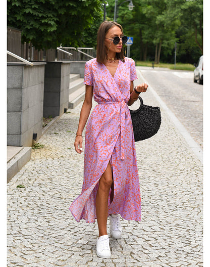 Casandra™ | Elegante vestido floral con escote en V