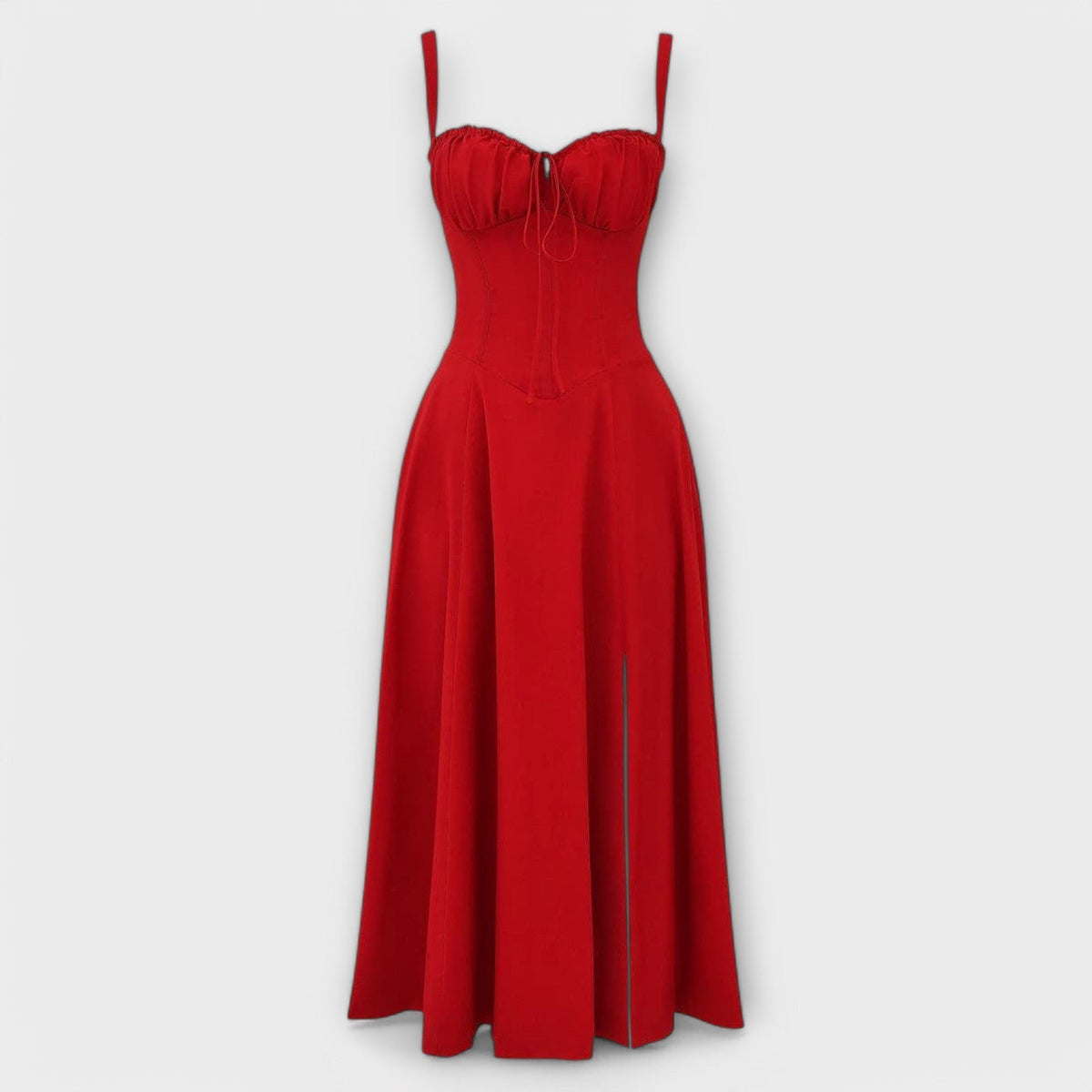 Verónica™ | Vestido Midi con Diseño de Corsé
