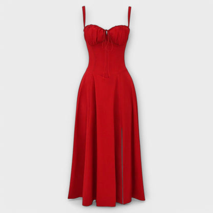 Verónica™ | Vestido Midi con Diseño de Corsé