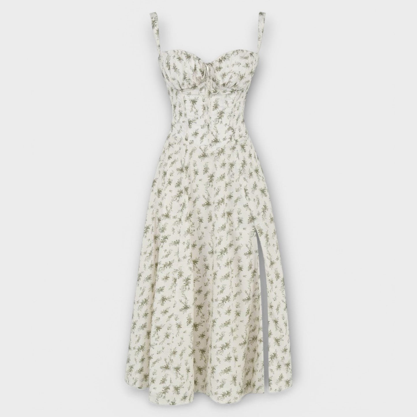 Verónica™ | Vestido Midi con Diseño de Corsé