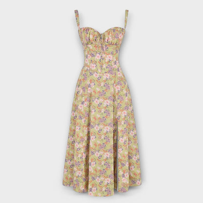 Verónica™ | Vestido Midi con Diseño de Corsé