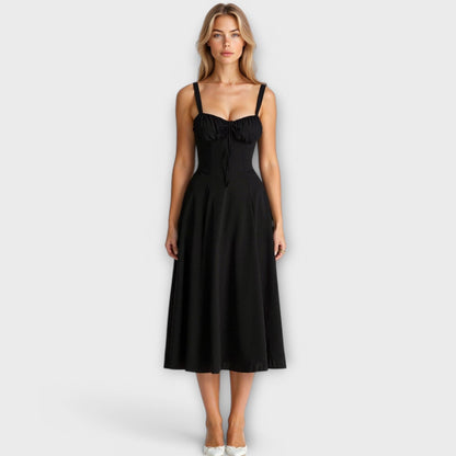 Verónica™ | Vestido Midi con Diseño de Corsé