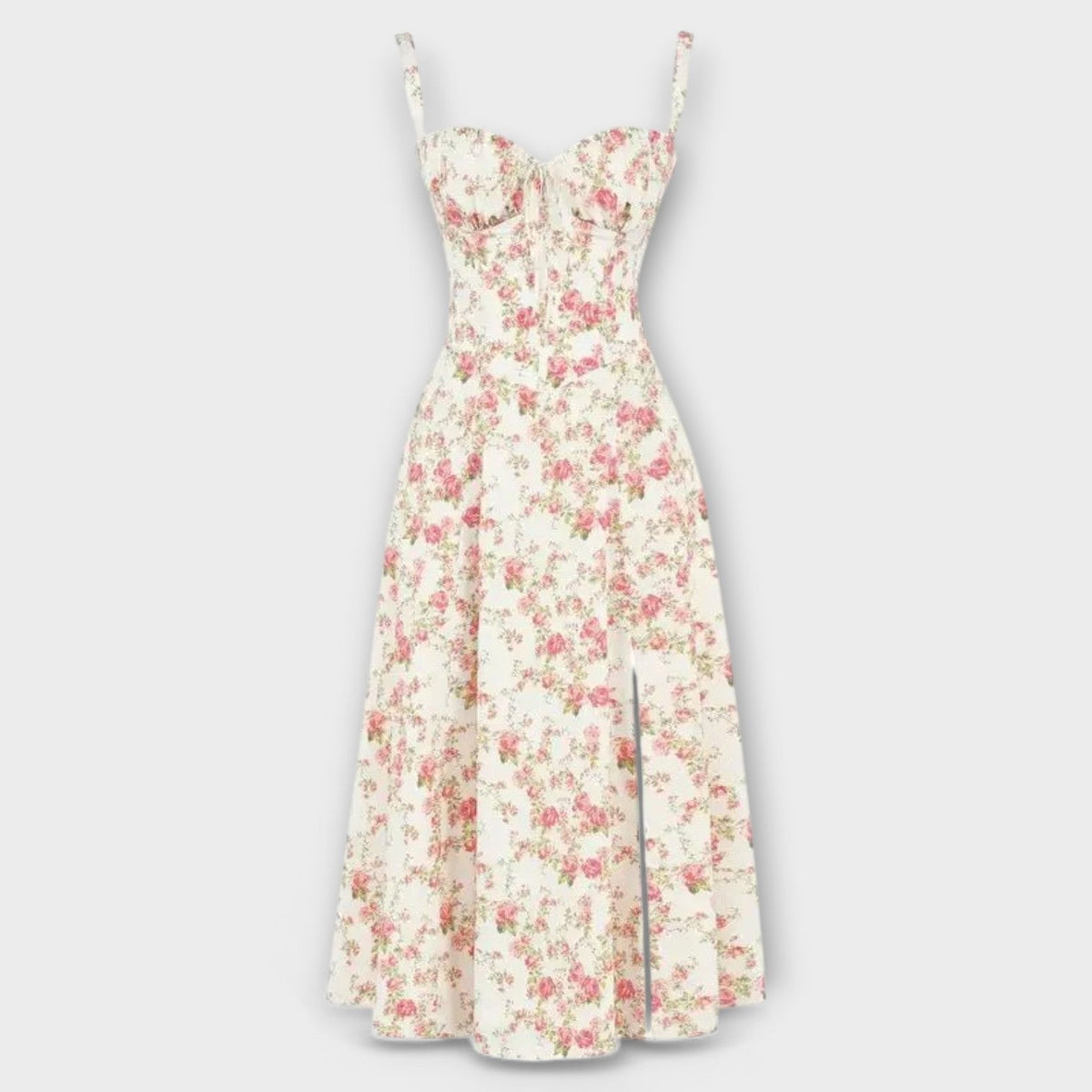 Verónica™ | Vestido Midi con Diseño de Corsé