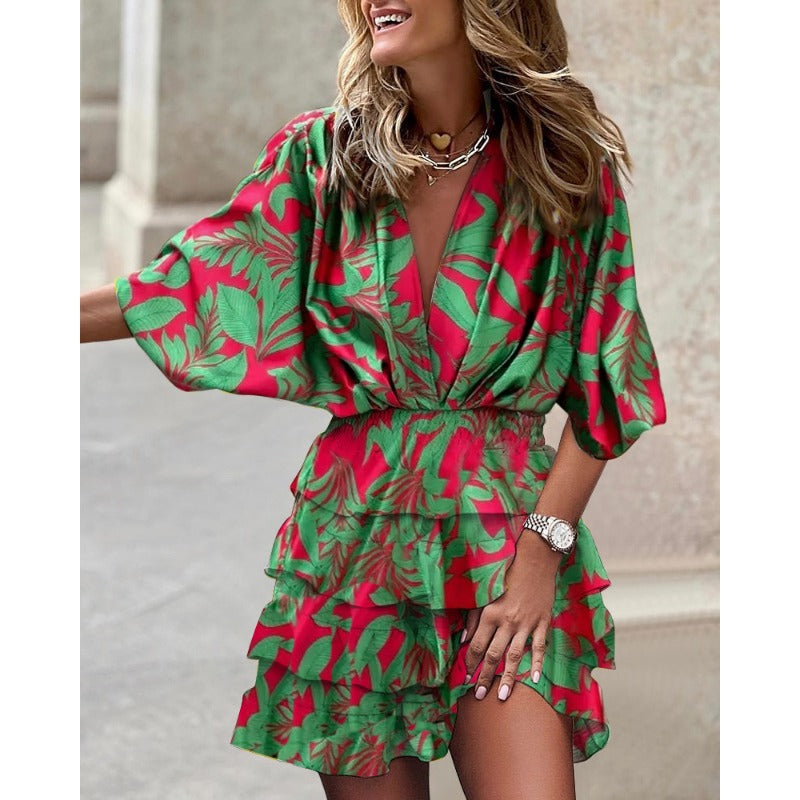 Indira™ | Floral Midi Dress