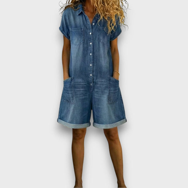Malen™ | Mono denim cortos vintage