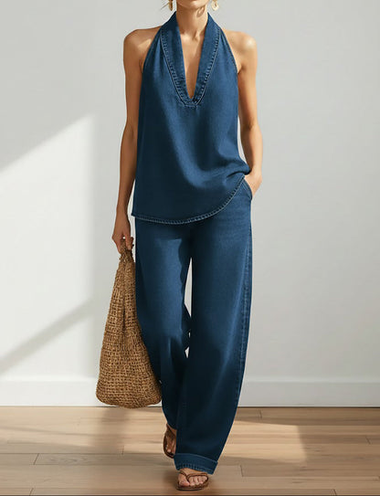 Nerea™ | Conjunto Denim Vintage