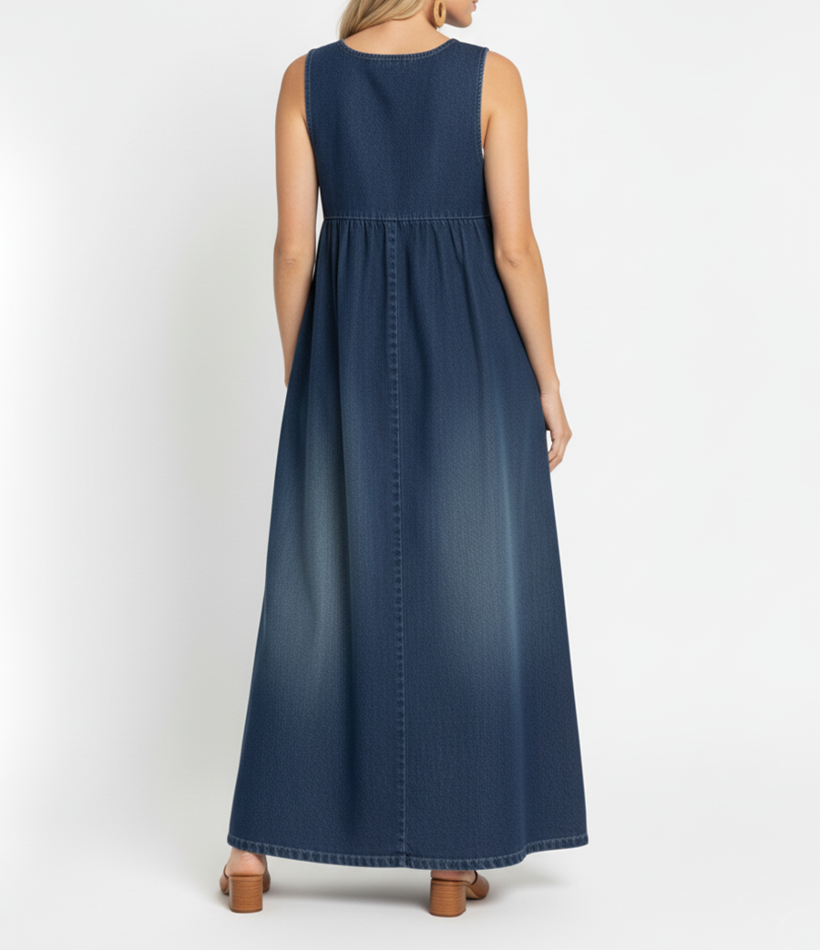 Xiana™ | Vestido Largo de Denim