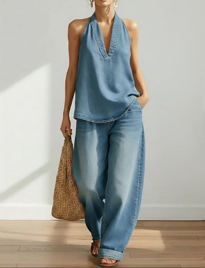 Nerea™ | Conjunto Denim Vintage