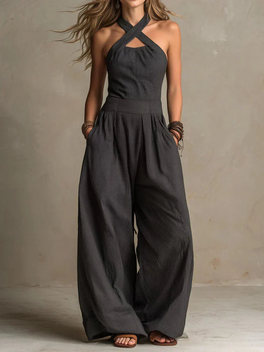 María Ramona™ | Mono Elegante Escote Cruzado