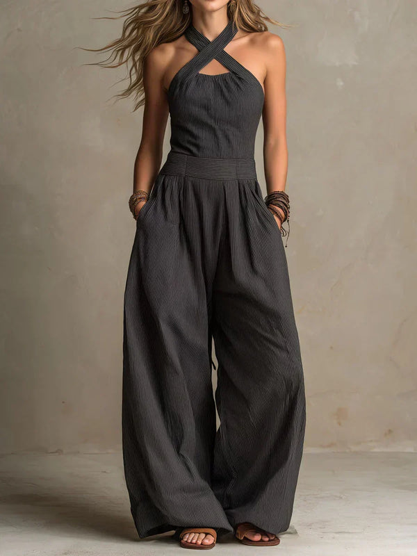 María Ramona™ | Mono Elegante Escote Cruzado