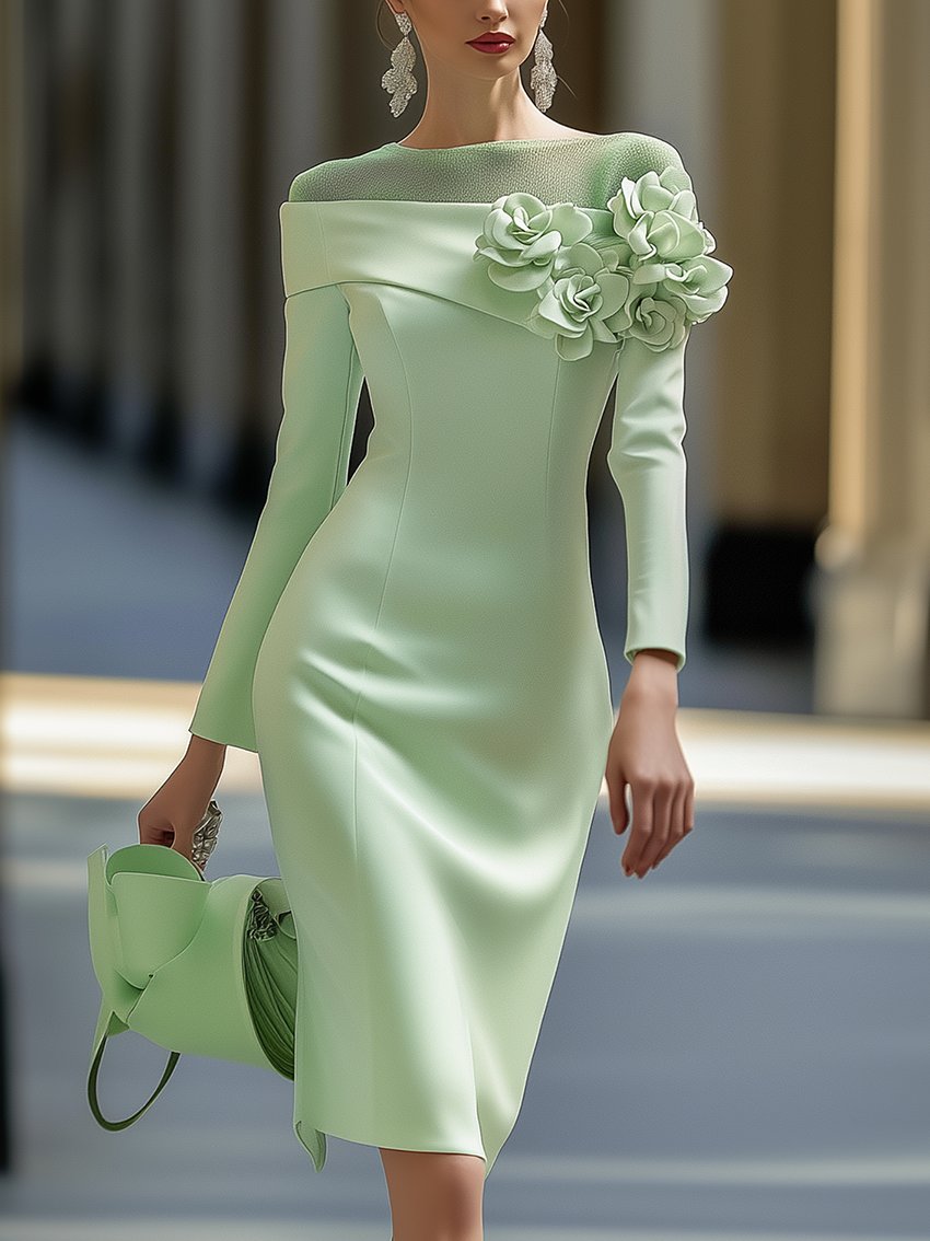 Erika™ | VESTIDO ELEGANTE CON HOMBROS AL DESCUBIERTO