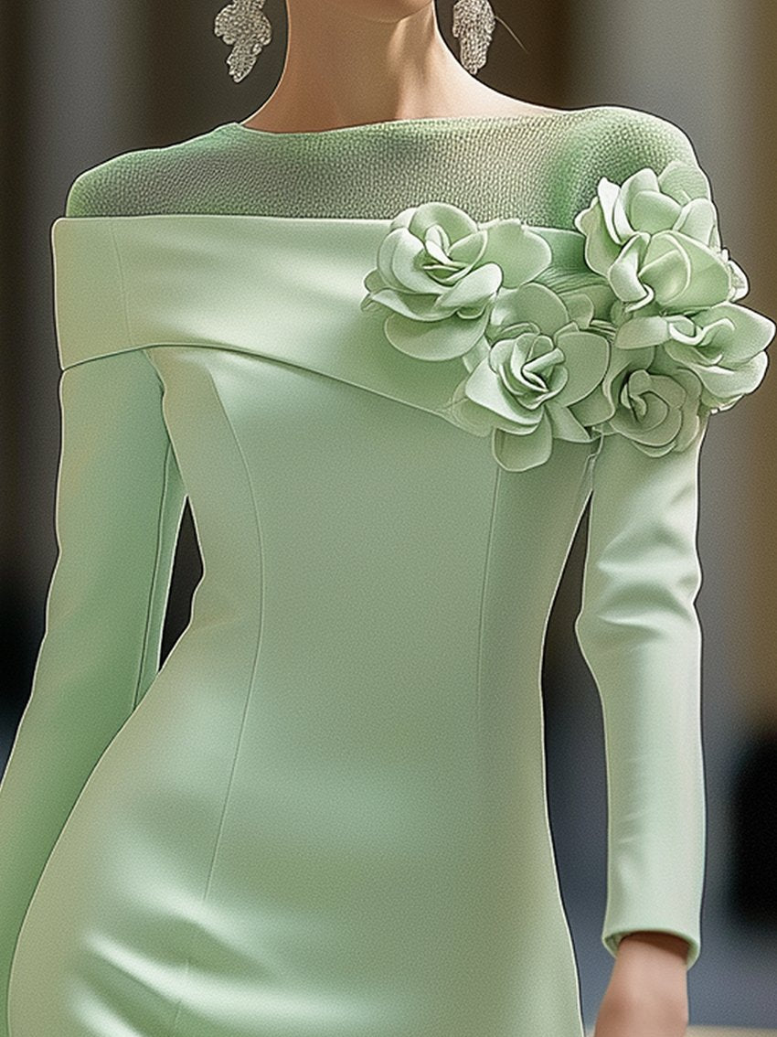 Erika™ | VESTIDO ELEGANTE CON HOMBROS AL DESCUBIERTO