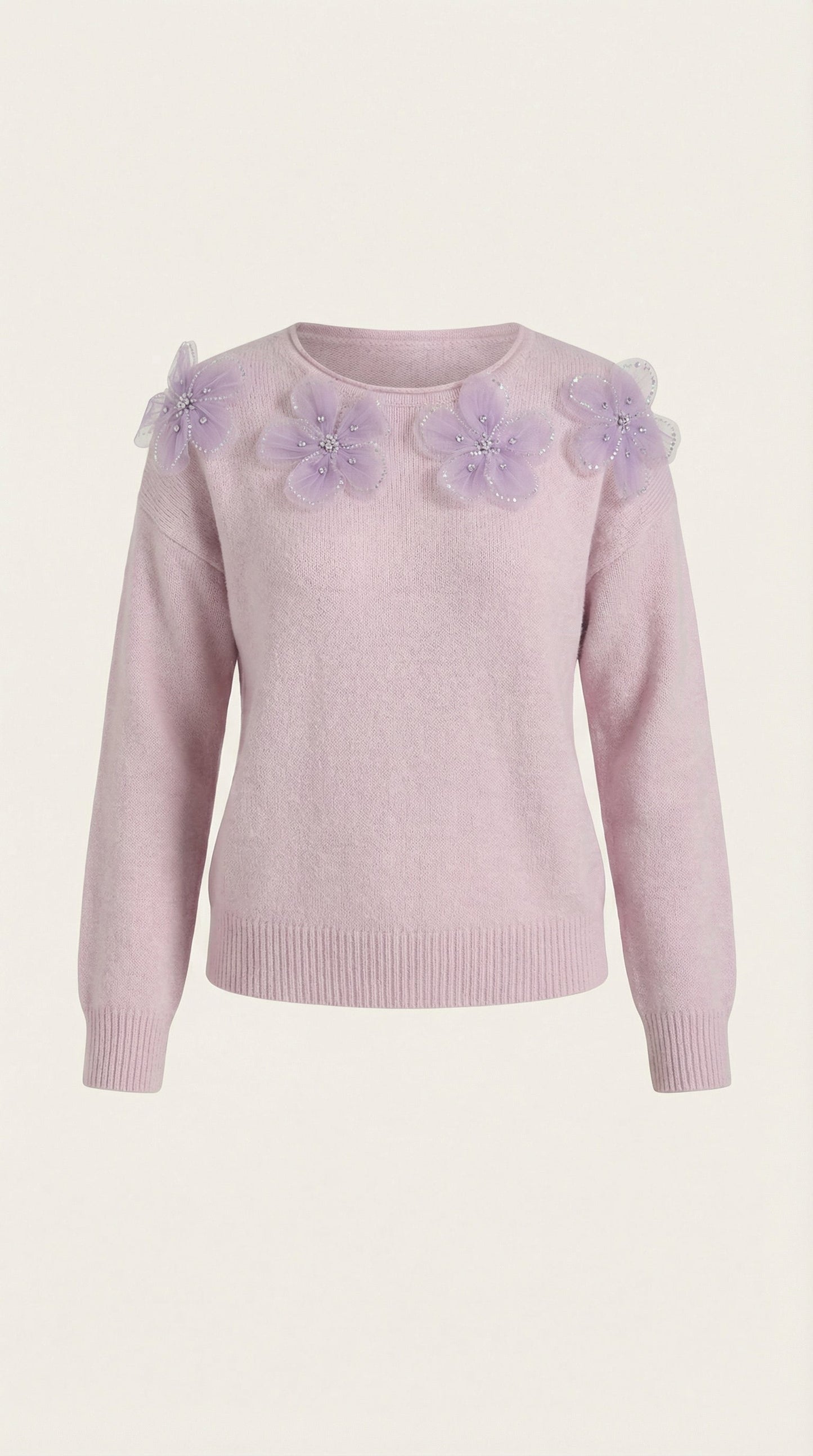Loiba Mireia™ | Suéter con diseño floral y escote redondo