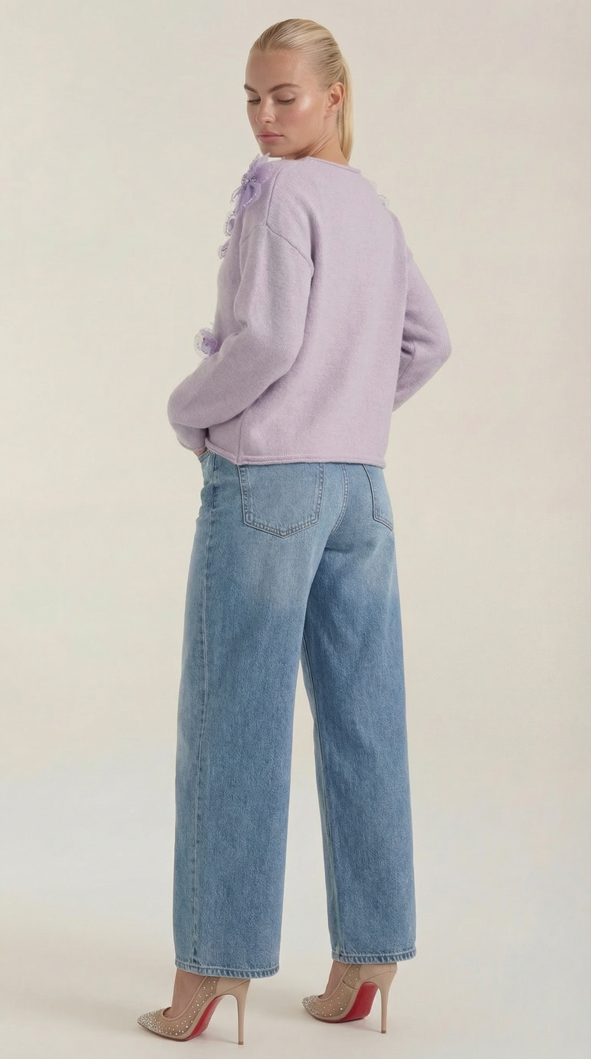 Loiba Mireia™ | Suéter con diseño floral y escote redondo