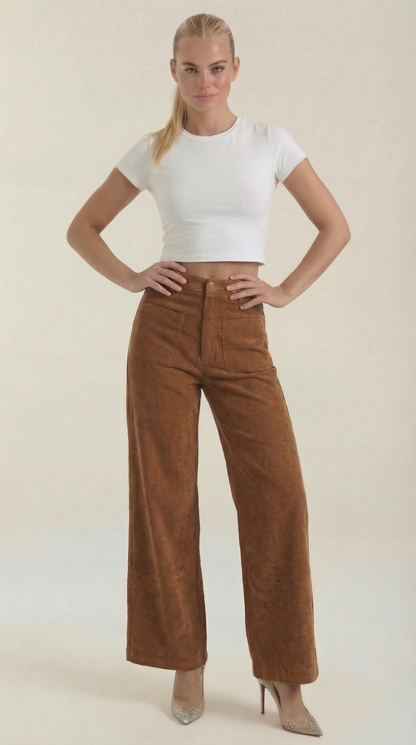 María Farrah™ | Allison Weite Pantalones de Pana