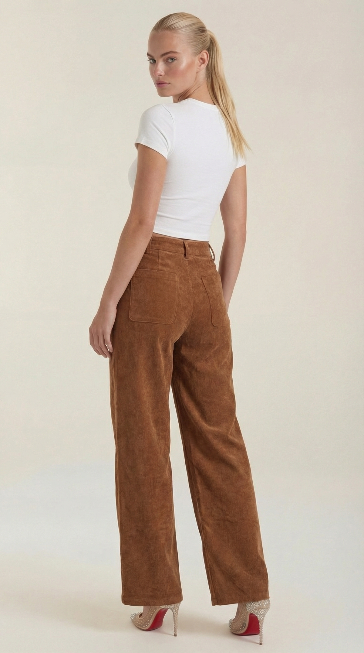 María Farrah™ | Allison Weite Pantalones de Pana