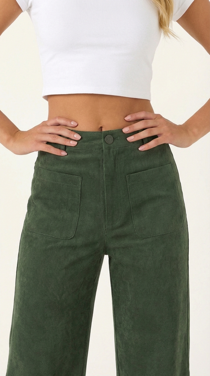 María Farrah™ | Allison Weite Pantalones de Pana