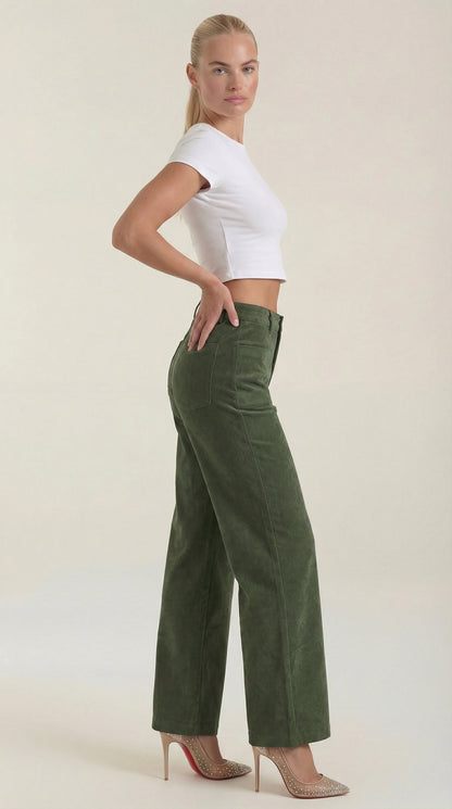 María Farrah™ | Allison Weite Pantalones de Pana