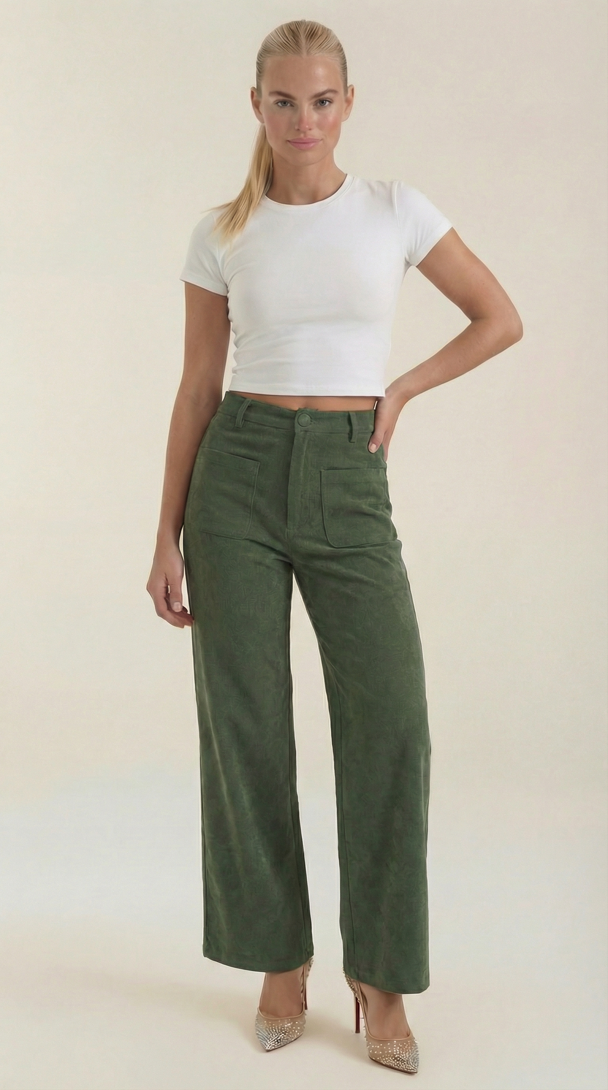 María Farrah™ | Allison Weite Pantalones de Pana
