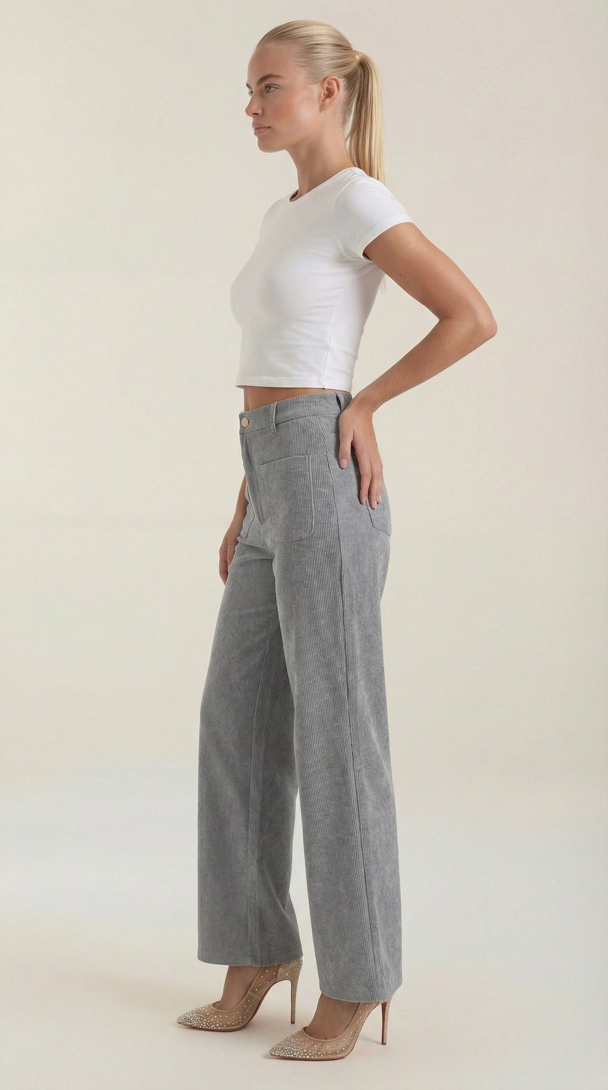 María Farrah™ | Allison Weite Pantalones de Pana