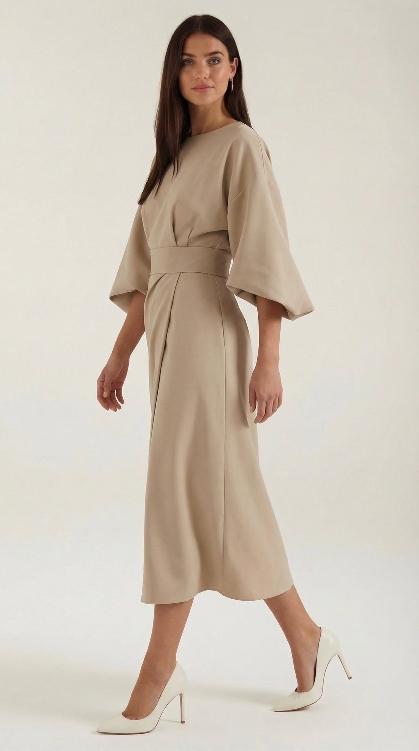 Malen Filipa™ | Maxi Vestido Ana con Cinturón en la Cintura