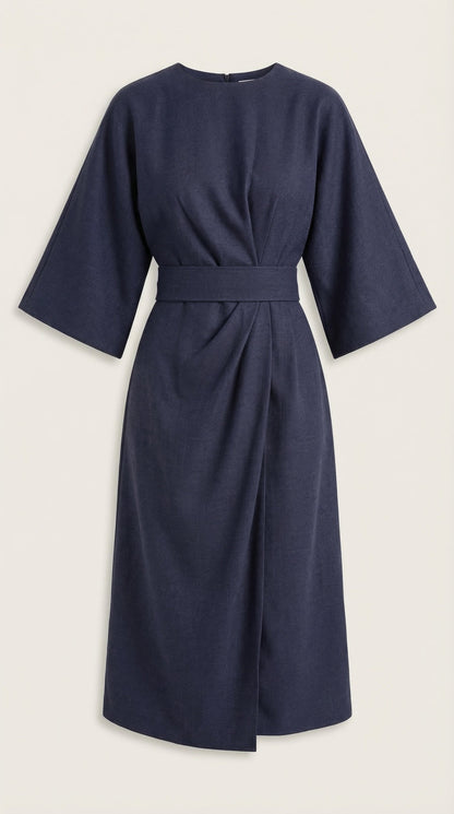 Rosa Fermina™ | Vestido Maxí Ana con Cinturón Ajustable en la Cintura