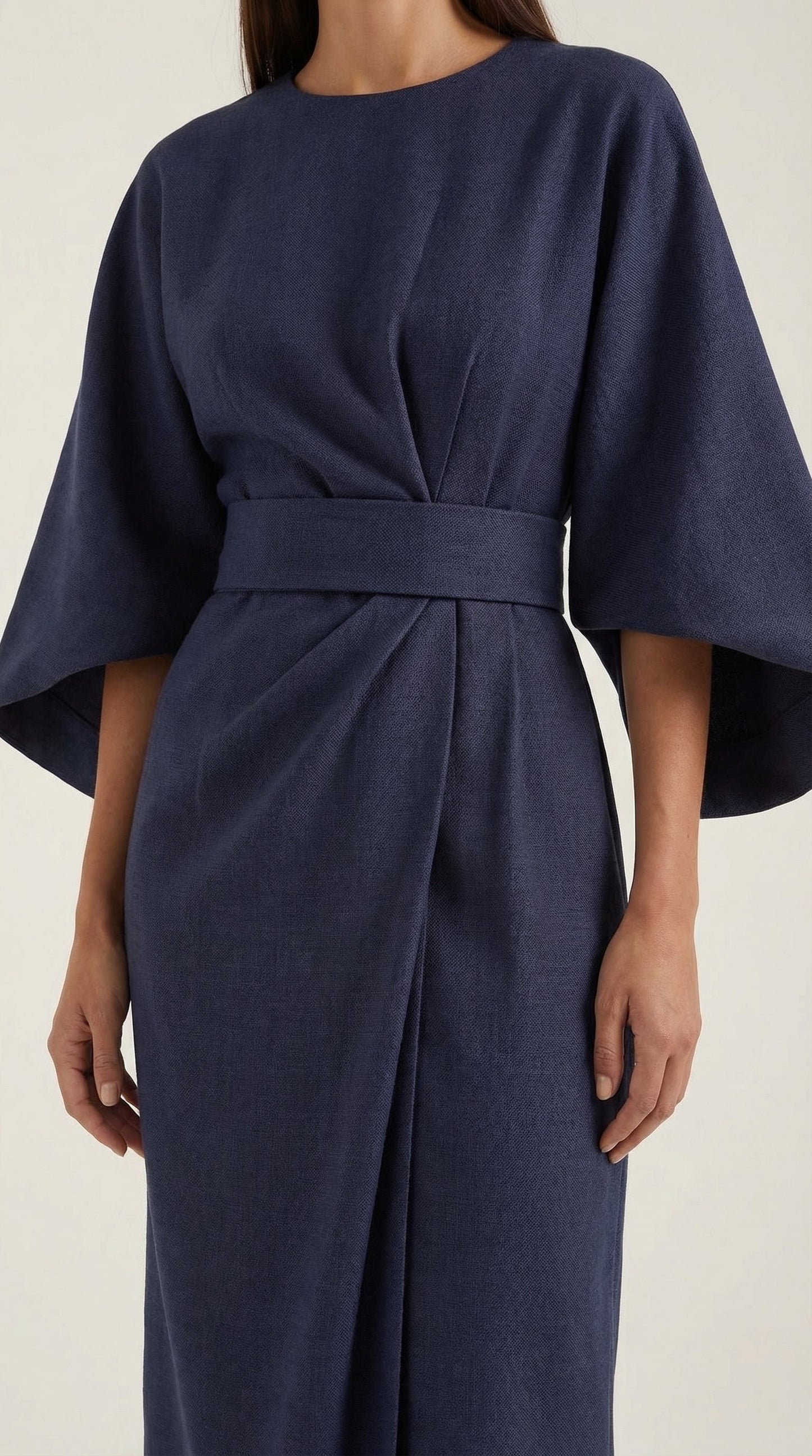Rosa Fermina™ | Vestido Maxí Ana con Cinturón Ajustable en la Cintura