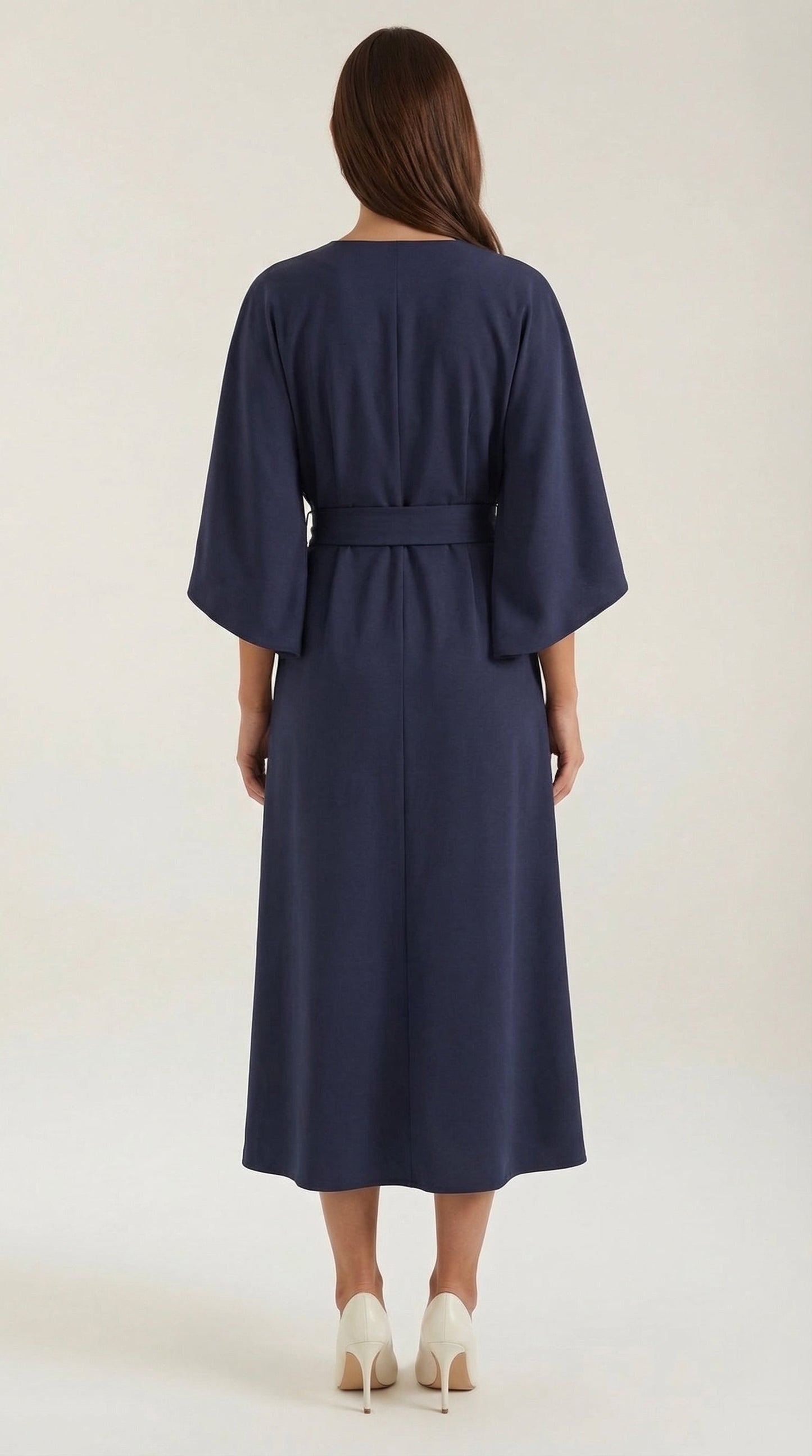 Rosa Fermina™ | Vestido Maxí Ana con Cinturón Ajustable en la Cintura