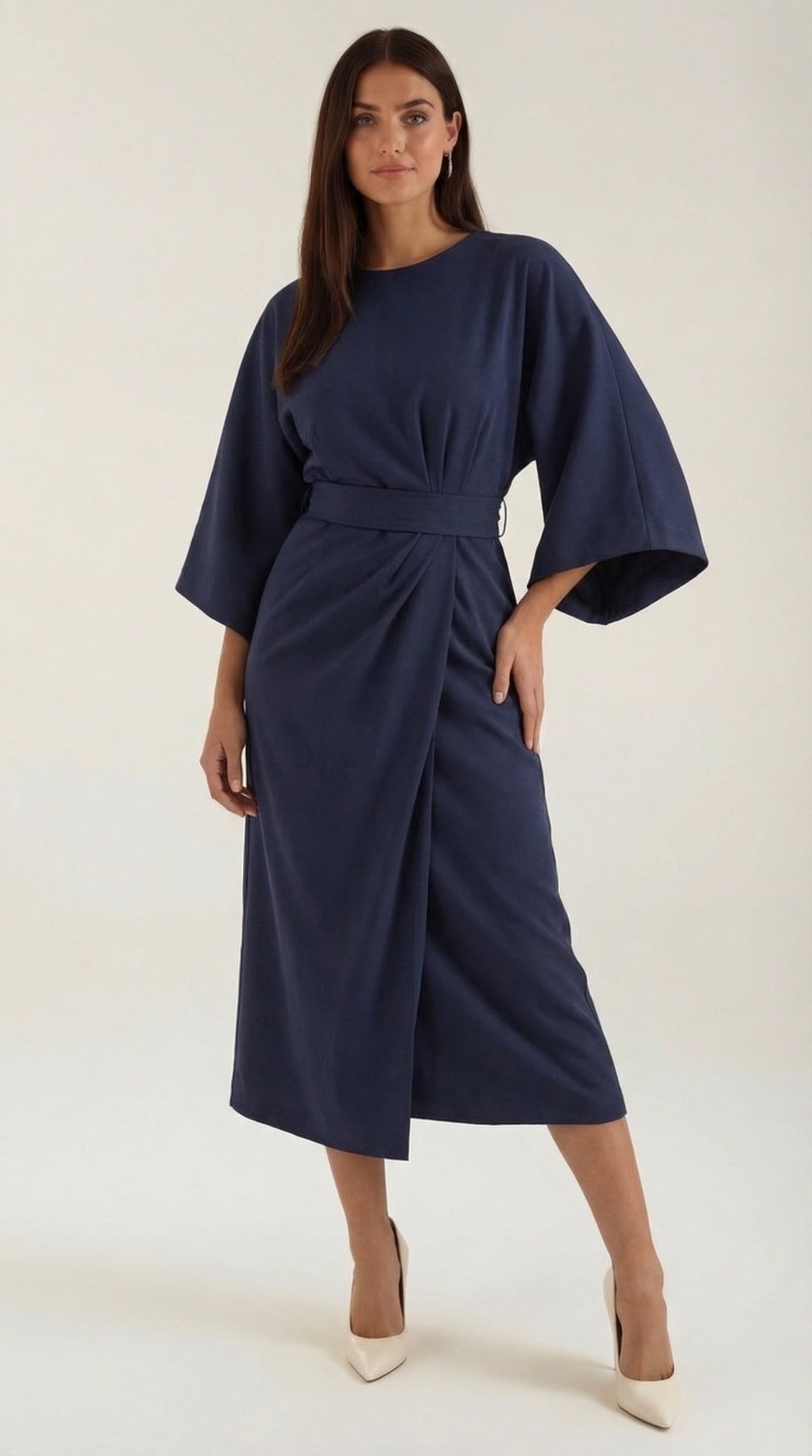 Malen Filipa™ | Maxi Vestido Ana con Cinturón en la Cintura