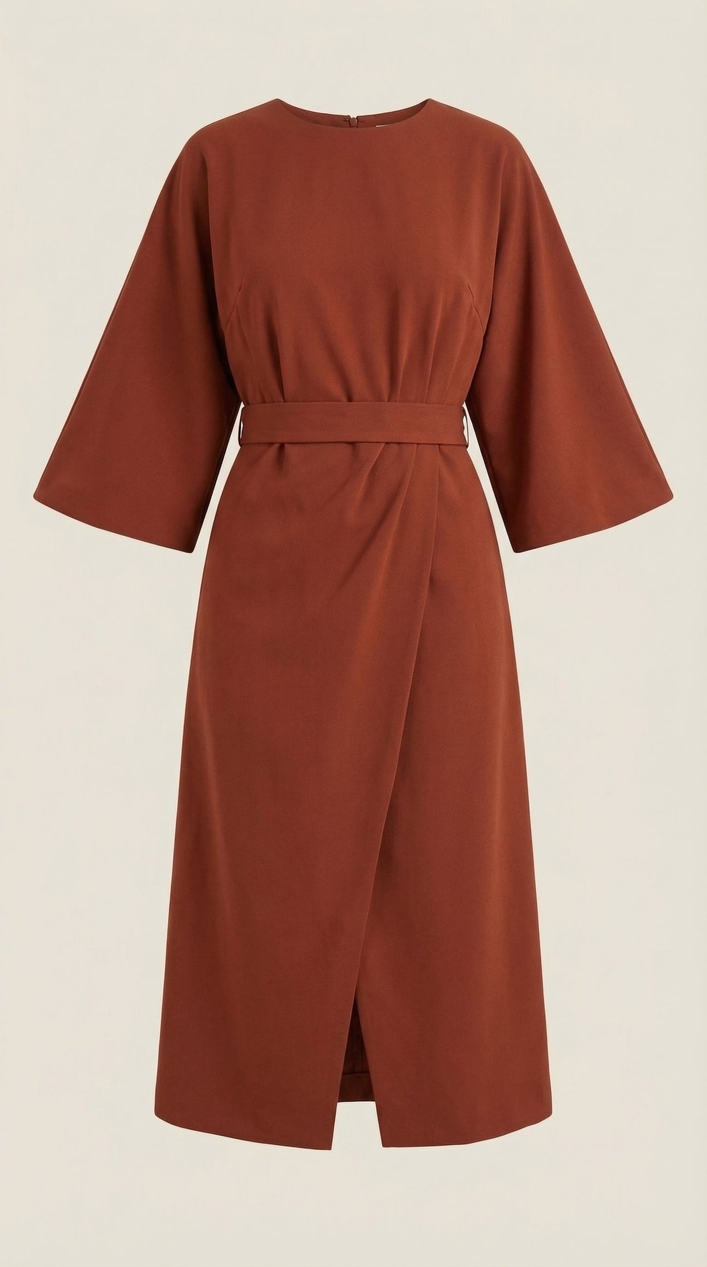 Rosa Fermina™ | Vestido Maxí Ana con Cinturón Ajustable en la Cintura